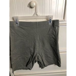 PINK Olive Green High Waisted Bike Shorts
